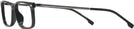 Rectangle Black Hugo Boss 0933 Single Vision Full Frame View #3