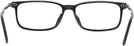Rectangle Black Hugo Boss 0933 Single Vision Full Frame View #4