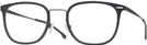 Square Matte Black Grey Hugo Boss 1427 Single Vision Full Frame View #1
