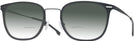 Square Matte Black Grey Hugo Boss 1427 w/ Gradient Bifocal Reading Sunglasses View #1
