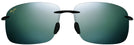 Rectangle Black / Grey Lens Maui Jim Breakwall 422 View #2
