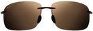 Rectangle Brown / HCL Lens Maui Jim Breakwall 422 View #2