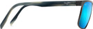 Rectangle Brushed Dark Gunmetal/Blue Hawaii Maui Jim Wana 846 View #3