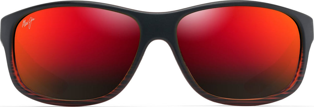 Burgundy Stripe/hawaii Lava Lens Maui Jim Kaiwi Channel 840
