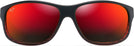 Oval Burgundy Stripe/hawaii Lava Lens Maui Jim Kaiwi Channel 840 View #2
