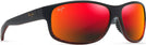 Oval Burgundy Stripe/hawaii Lava Lens Maui Jim Kaiwi Channel 840 View #1