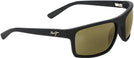 Rectangle Matte Black/hcl Lens Maui Jim Byron Bay 746 Bifocal Reading Sunglasses View #1