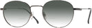 Round Dark Ruthenium Black Carrera 2009T w/ Gradient Bifocal Reading Sunglasses View #1