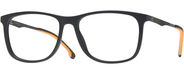 Square Black Orange Carrera 2045T Single Vision Full Frame View #1
