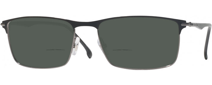 Rectangle Matte Black Carrera 288 Bifocal Reading Sunglasses View #1