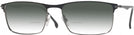 Rectangle Matte Black Carrera 288 w/ Gradient Bifocal Reading Sunglasses View #1