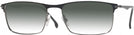 Rectangle Matte Black Carrera 288 w/ Gradient Progressive Reading Sunglasses View #1