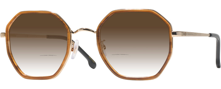 Unique Light Tortoise/gold Carrera 3034 w/ Gradient Bifocal Reading Sunglasses View #1