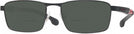 Rectangle Matte Black Carrera 4409 Bifocal Reading Sunglasses View #1