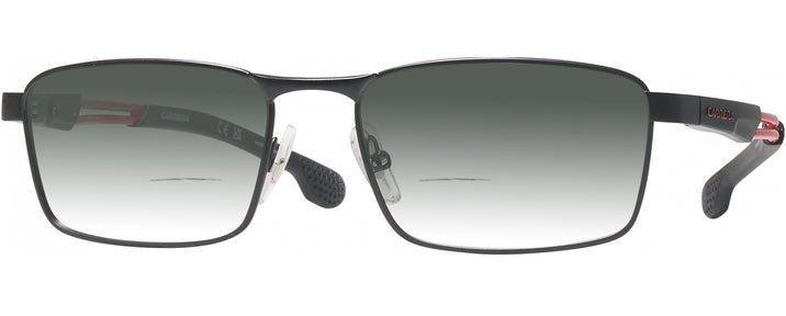 Rectangle Matte Black Carrera 4409 w/ Gradient Bifocal Reading Sunglasses View #1