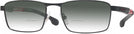 Rectangle Matte Black Carrera 4409 w/ Gradient Bifocal Reading Sunglasses View #1