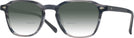 Square Grey Stripe Elias w/ Gradient Bifocal Reading Sunglasses View #1