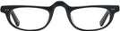 Rectangle Black Heritage Single Vision Half Frame W/ Estate Leather Case View #2