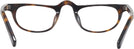 Rectangle Dark Tortoise Heritage Single Vision Half Frame W/ Estate Leather Case View #4