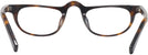 Rectangle Dark Tortoise Heritage Single Vision Half Frame W/ Estate Leather Case View #4