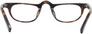 Rectangle Dark Tortoise Heritage Single Vision Half Frame W/ Estate Leather Case View #4
