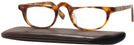 Rectangle Light Tortoise Heritage Single Vision Half Frame W/ Estate Leather Case View #1