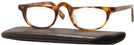 Rectangle Light Tortoise Heritage Single Vision Half Frame W/ Estate Leather Case View #1