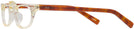 Rectangle Champage Crystal/havana Heritage Single Vision Half Frame W/ Estate Leather Case View #3
