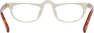 Rectangle Champage Crystal/havana Heritage Single Vision Half Frame W/ Estate Leather Case View #4
