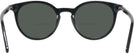 Round Black Stanton Bifocal Reading Sunglasses View #4
