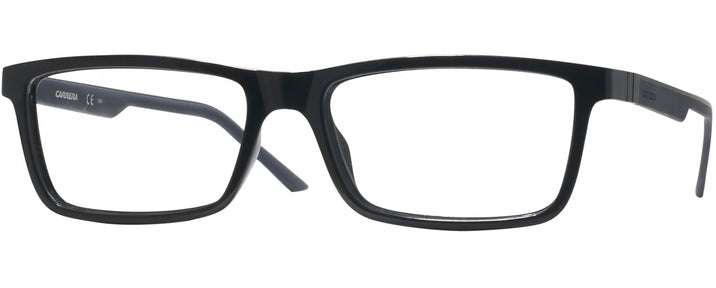 Rectangle Black Carrera 8818 Single Vision Full Frame View #1