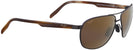 Aviator Matte Chocolate/bronze Lens Maui Jim Castles 728 View #1