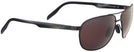 Aviator Satin Dark Gunmetal/rose Lens Maui Jim Castles 728 View #1