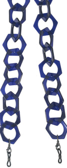  Transparent Blue Large Hex Chain View #2