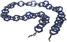  Transparent Blue Chunky Hex Chain View #1