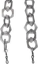  Transparent Grey Chunky Hex Chain View #3