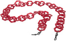  Transparent Red Large Hex Chain View #1