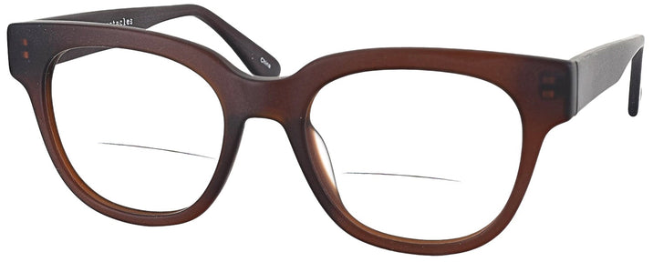 Wayfarer Matte Brown Chloe Bifocal View #1