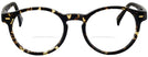 Round Brown Newbury Street with Brown Clip Bifocal View #2