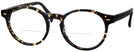 Round Brown Newbury Street with Brown Clip Bifocal View #1