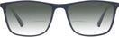 Square Navy Blue Alexander w/ Gradient Bifocal Reading Sunglasses View #2