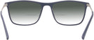 Square Navy Blue Alexander w/ Gradient Bifocal Reading Sunglasses View #4