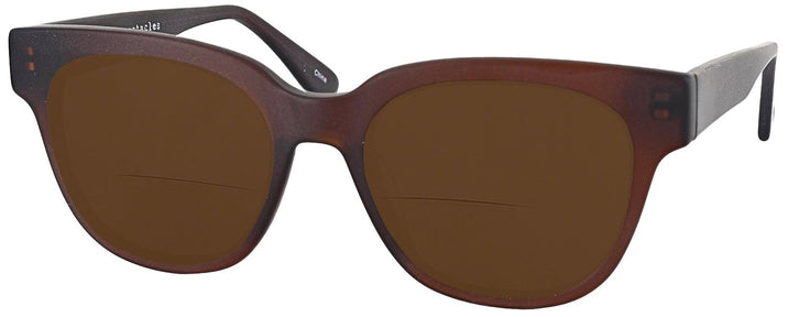 Wayfarer Matte Brown Chloe Bifocal Reading Sunglasses View #1