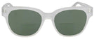 Wayfarer Matte Crystal Chloe Bifocal Reading Sunglasses View #2