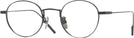 Round Matte Black Gatsby Single Vision Full Frame View #1
