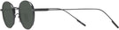 Round Matte Black Gatsby Progressive Reading Sunglasses View #3