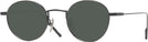 Round Matte Black Gatsby Progressive Reading Sunglasses View #1