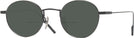 Round Matte Black Gatsby Bifocal Reading Sunglasses View #1
