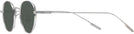 Round Silver Gatsby Bifocal Reading Sunglasses View #3