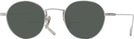 Round Silver Gatsby Bifocal Reading Sunglasses View #1